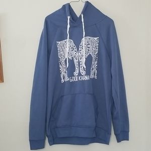 Womens blue hoodie